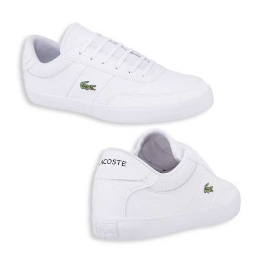 TENIS CASUAL LACOSTE COURT-MASTER 120 5 CMA WHT/WHT 121G ~ CABALLERO Blanco CLASSIC