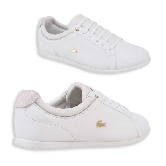 TENIS CASUAL LACOSTE REY LACE 120 1 CFA OFF WHT/OFF WHT 218C ~ DAMA Blanco CLASSIC