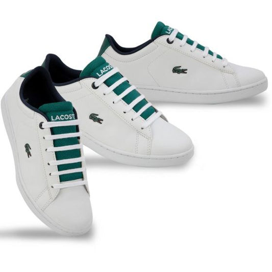 TENIS CASUAL LACOSTE CARNABY EVO 120 2 SUJ 1082 ~ JUNIORS Blanco CLASSIC