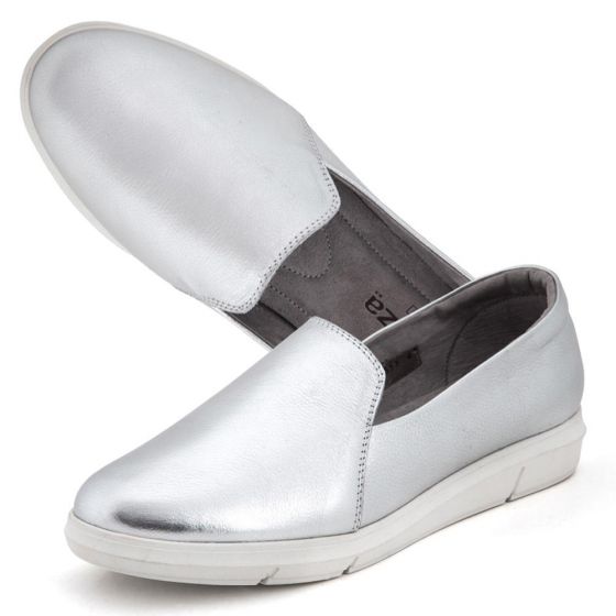 ZAPATO CASUAL VICENZA 2553 ~ DAMA Plata 