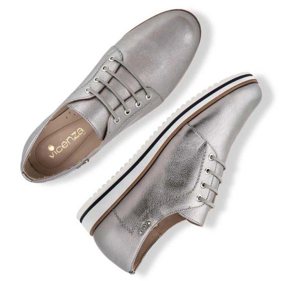 ZAPATO CASUAL VICENZA 4914 ~ DAMA Plata 