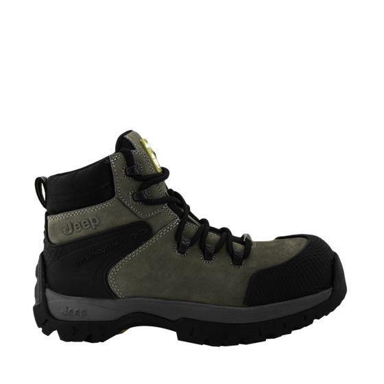 Gray Industrial Safety Boots for Men Jeep