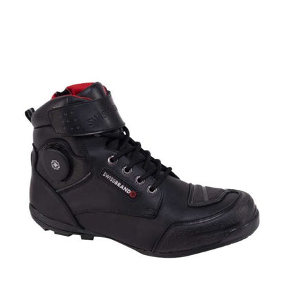 Black Heavy style boots for Men Swiss Brand 740