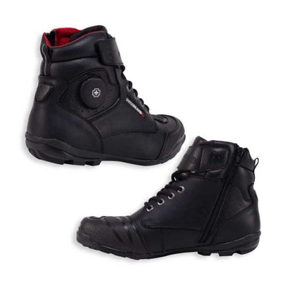 Black Heavy style boots for Men Swiss Brand 740