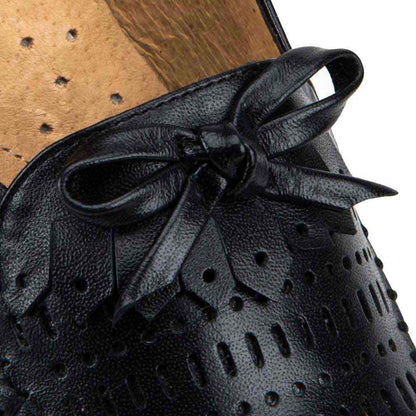 Choclo De Piel Cuña Moño