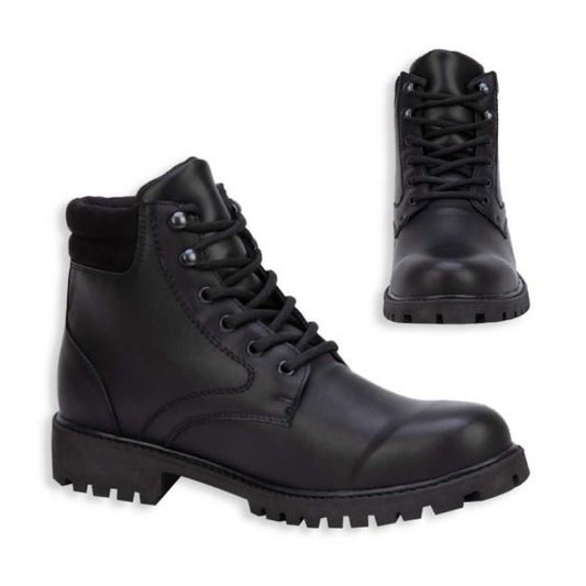 Black Heavy style boots for Men Kebo 4852