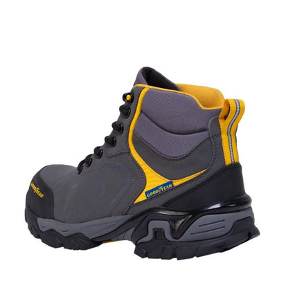 Gray Industrial Safety Boots for Men Goodyear 0111