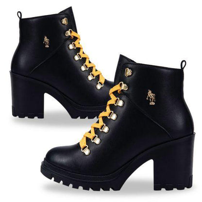 Botas Militares Negros para Mujer Hpc Polo 8602 - Conceptos