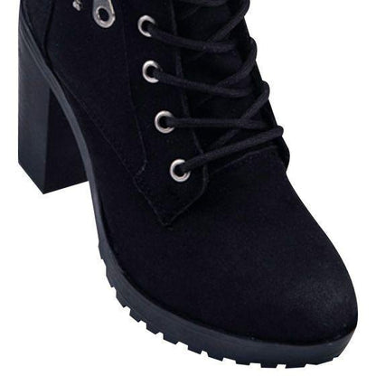 Botas Militares Negros para Mujer Hpc Polo 8626 - Conceptos