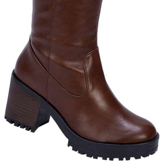 Botas Vintage Rockeras Cafés Mujer Tierra Bendita  0819 - Conceptos