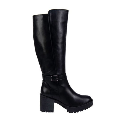 Botas Vintage Rockeras Negras Mujer Tierra Bendita  2331