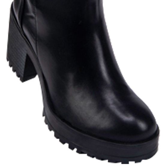 Botas Vintage Rockeras Negras Mujer Tierra Bendita  2331