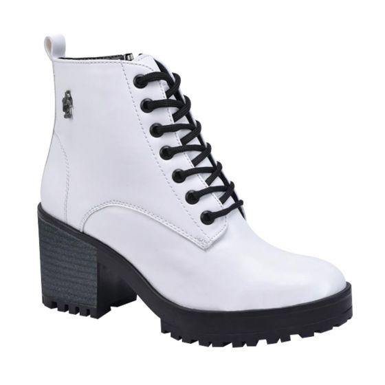 Botas Militares Blancos para Mujer Hpc Polo 0817 - Conceptos