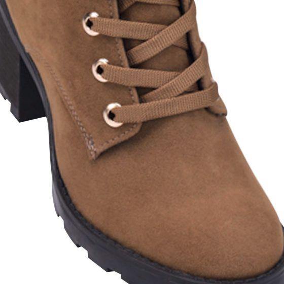 Botas Militares Cafés para Mujer Hpc Polo 8801 - Conceptos