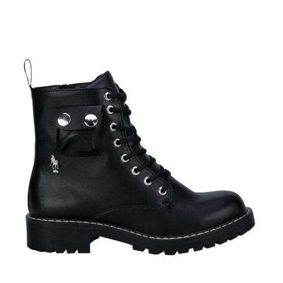 Botas Militares Negros para Mujer Hpc Polo 4843 - Conceptos