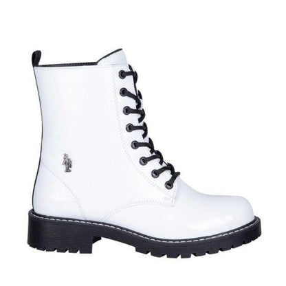 Botas Militares Blancos para Mujer Hpc Polo 4808 - Conceptos