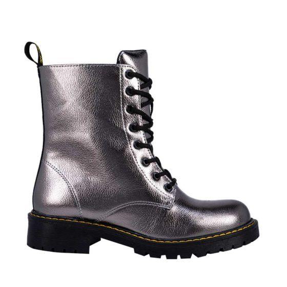 Botas Militares Plata para Mujer Hpc Polo 4808 - Conceptos