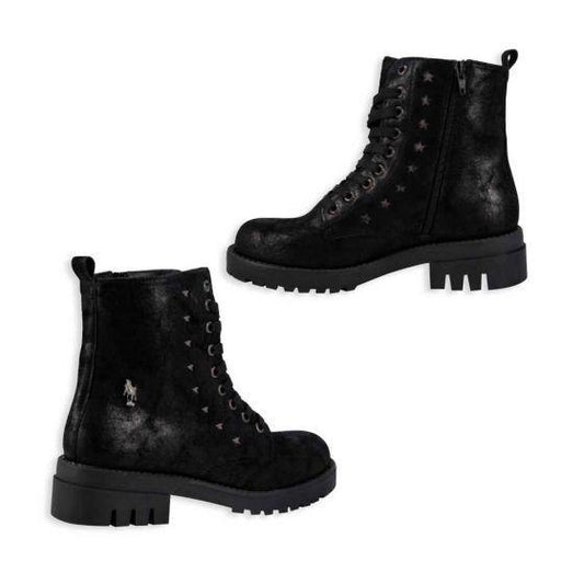 Botas Militares Negro Unisex Hpc Polo 1910 - Conceptos