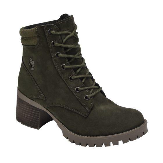 Botas Militares Verdes para Mujer Hpc Polo 8603 - Conceptos