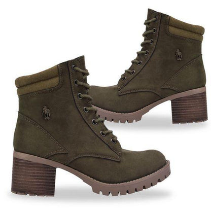 Botas Militares Verdes para Mujer Hpc Polo 8603 - Conceptos