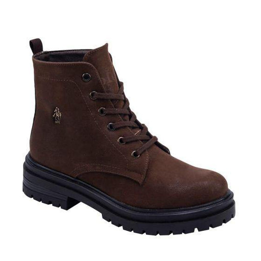 Botas Militares Café Unisex Hpc Polo 8200 - Conceptos