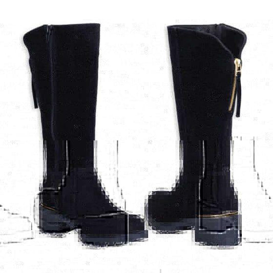 Botas Vintage Rockeras Negras Mujer Tierra Bendita  7760 - Conceptos