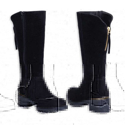 Botas Vintage Rockeras Negras Mujer Tierra Bendita  7760