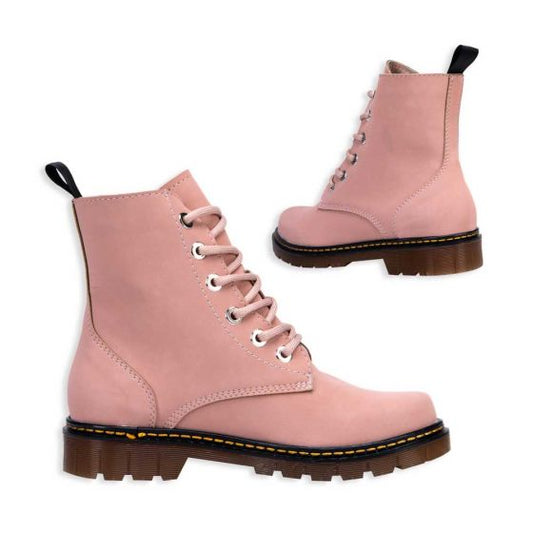 Pink Military Boots for Women Kebo 5919