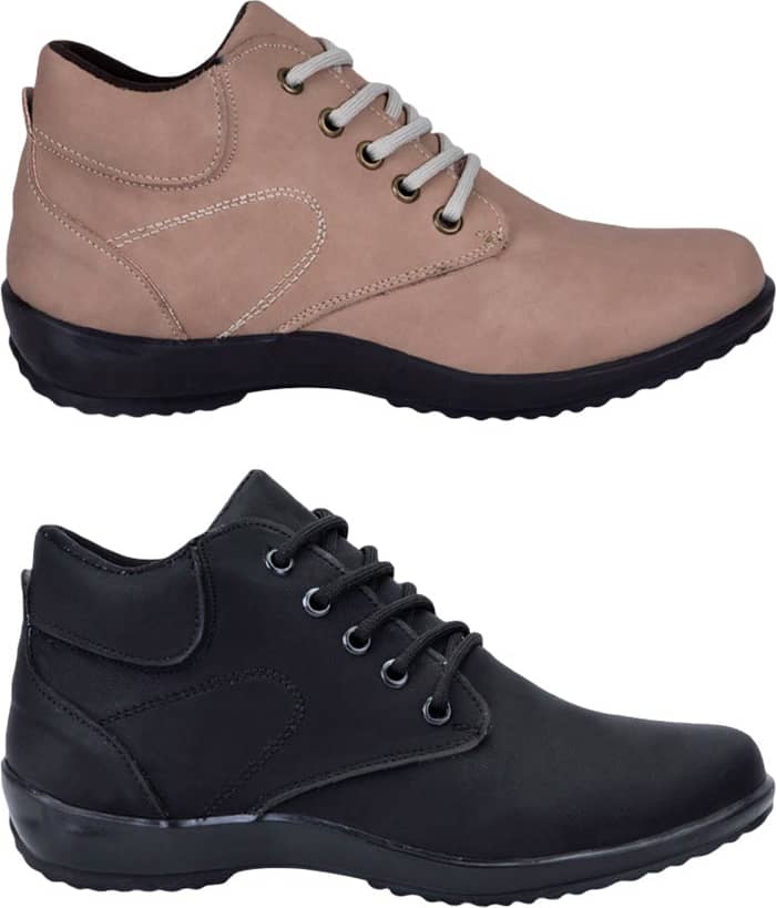 Kit Bota Pu De Piso Con Agujeta