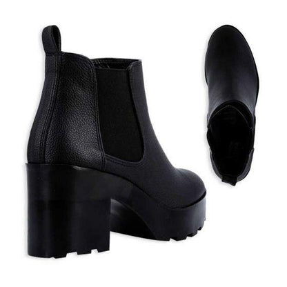 Botas Vintage Rockeras Negras Mujer Tierra Bendita  6907 - Conceptos