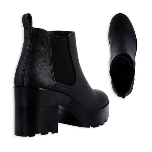 Botas Vintage Rockeras Negras Mujer Tierra Bendita  6907