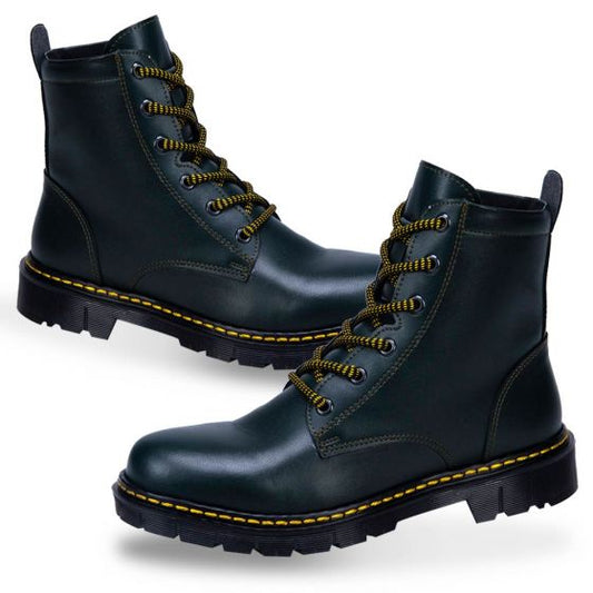 Green Military Boots for Women Kebo 3030