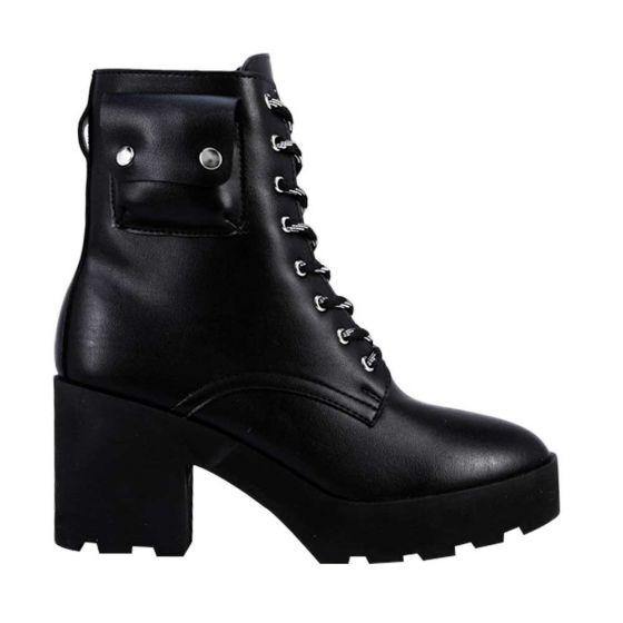 Botas Militares Negras Mujer Tierra Bendita  6554 - Conceptos