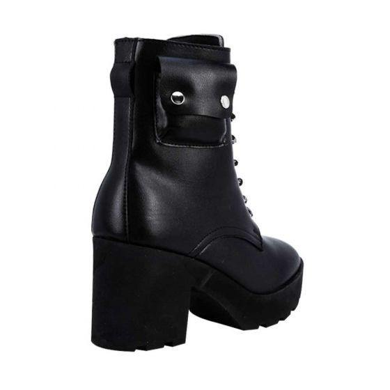 Botas Militares Negras Mujer Tierra Bendita  6554 - Conceptos