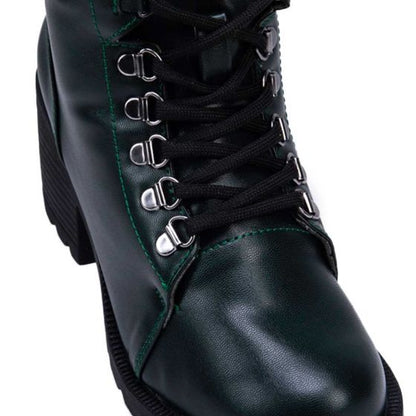 Botas Militares Verdes Mujer Tierra Bendita  8101