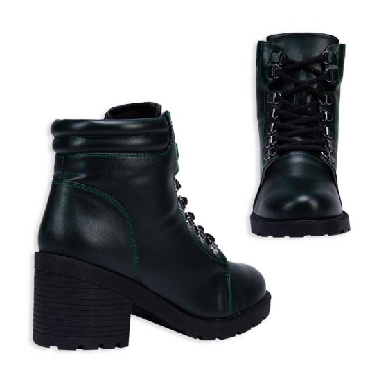 Botas Militares Verdes Mujer Tierra Bendita  8101