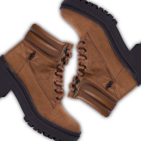 Botas Militares Café Unisex Hpc Polo 7902 - Conceptos