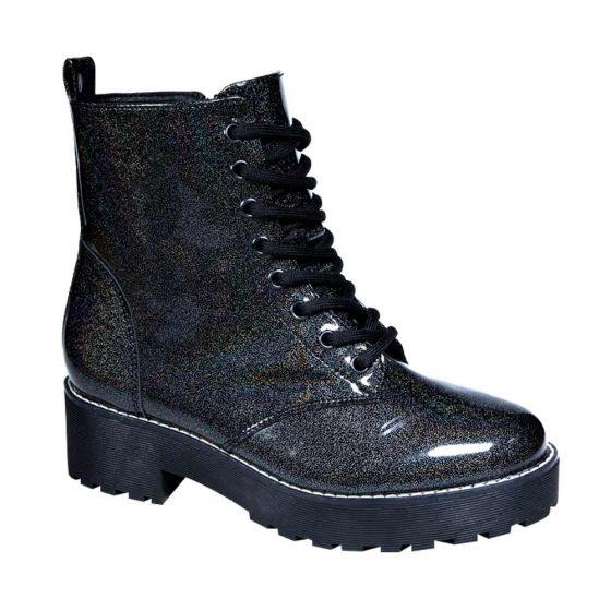 Botas Militares Negros para Mujer Hpc Polo 7503 - Conceptos