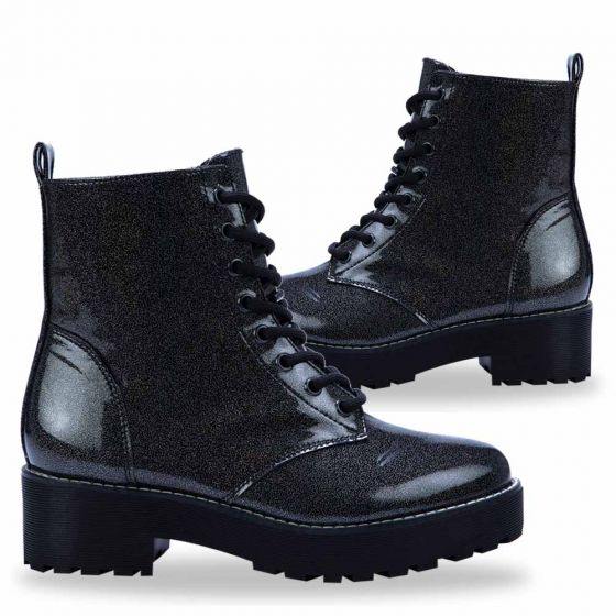 Botas Militares Negros para Mujer Hpc Polo 7503 - Conceptos