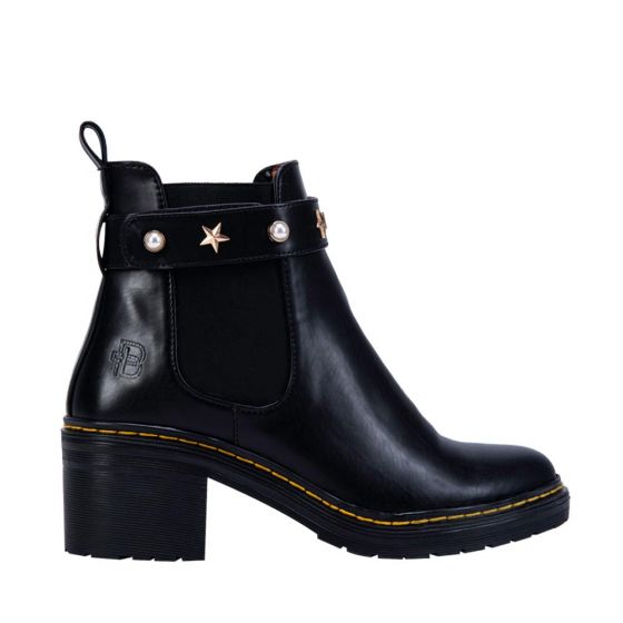 Botas Vintage Rockeras Negras Mujer Belinda Peregrin  9400