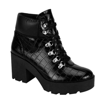 Black Military Boots for Women Blessed Earth 2028