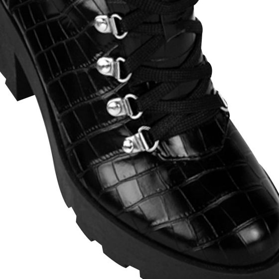 Black Military Boots for Women Blessed Earth 2028