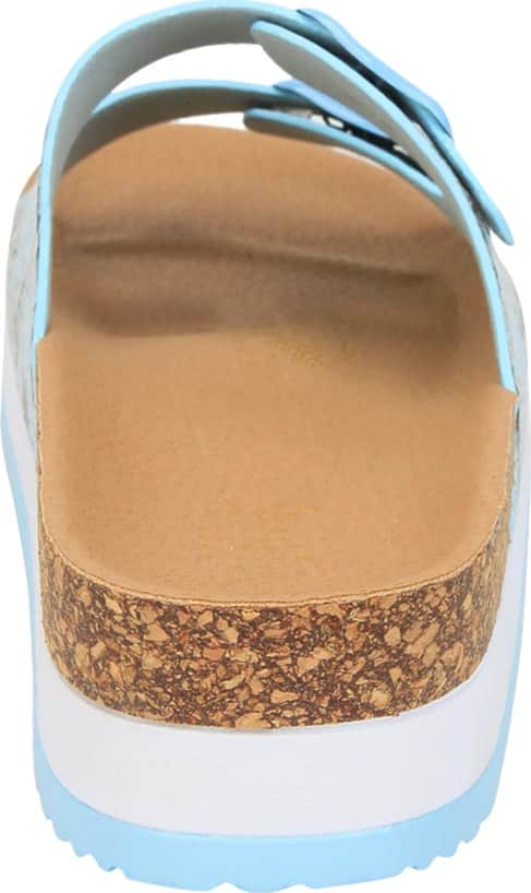 Sandalia Plana Altura Media Combinada