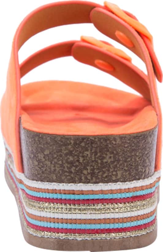 Sandalia Plana Altura Media Combinada