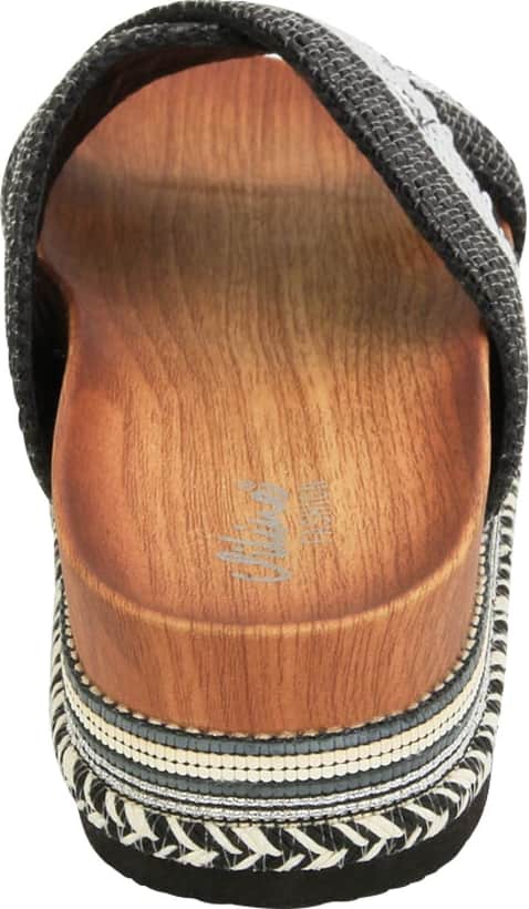 Sandalia Plana Altura Media Combinada