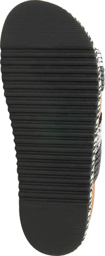 Sandalia Plana Altura Media Combinada