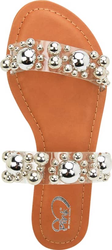 Sandalia Plana Mica Perlas