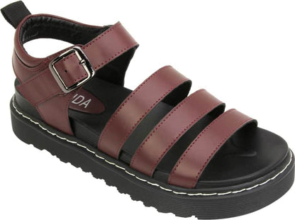 Sandalia Plana Track Tiras