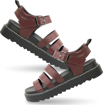 Sandalia Plana Track Tiras