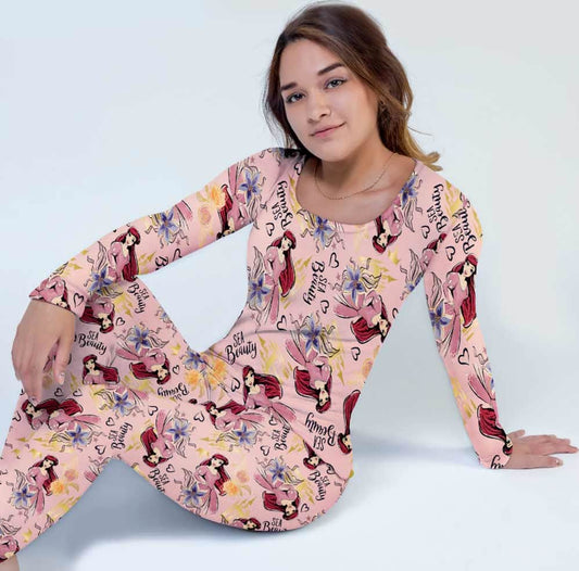 KIT ROPA PARA DORMIR PIJAMA PRINCESAS 9017